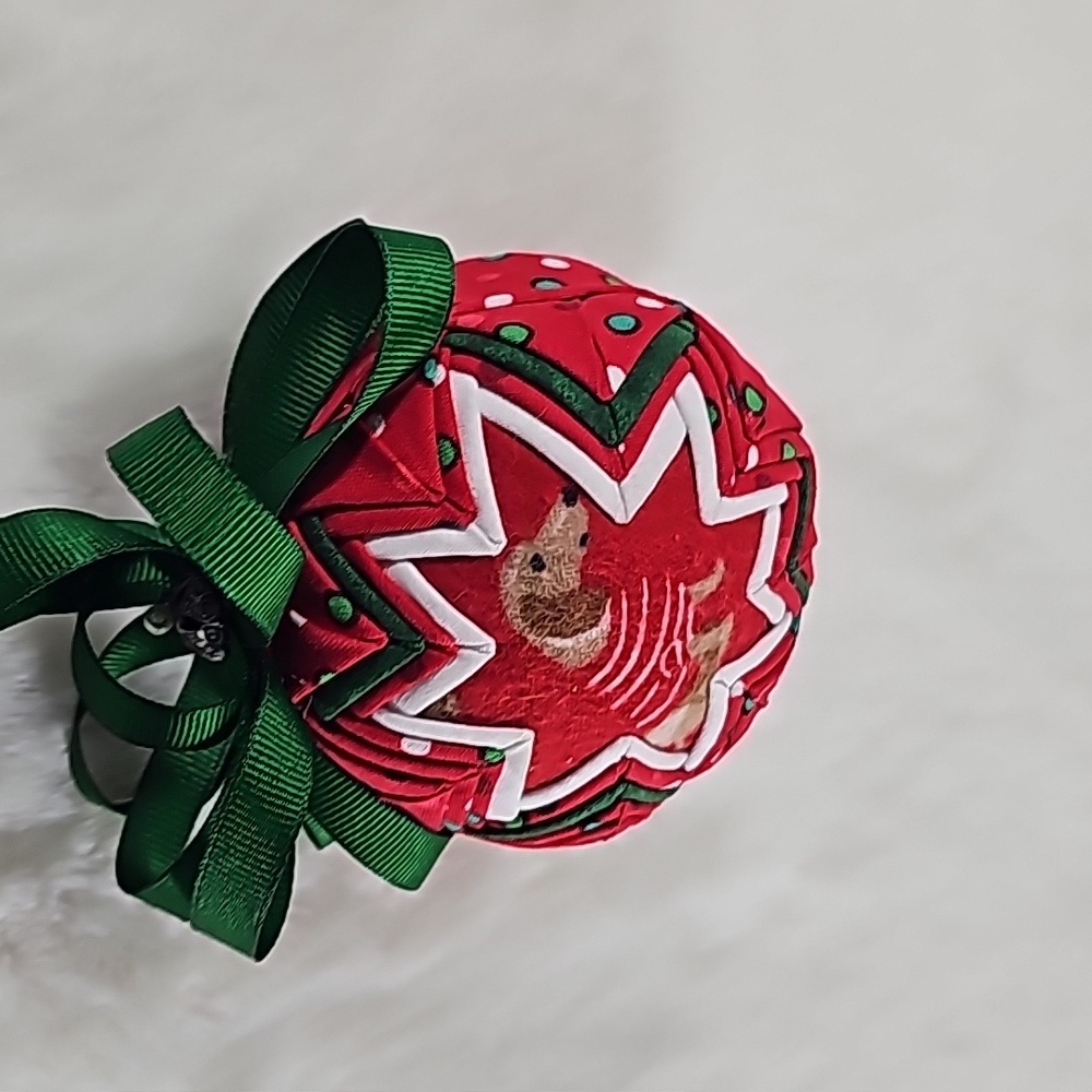 Dachshund Homemade Fabric Ornament